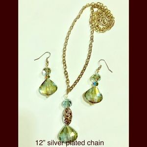 3 piece necklace and earring set